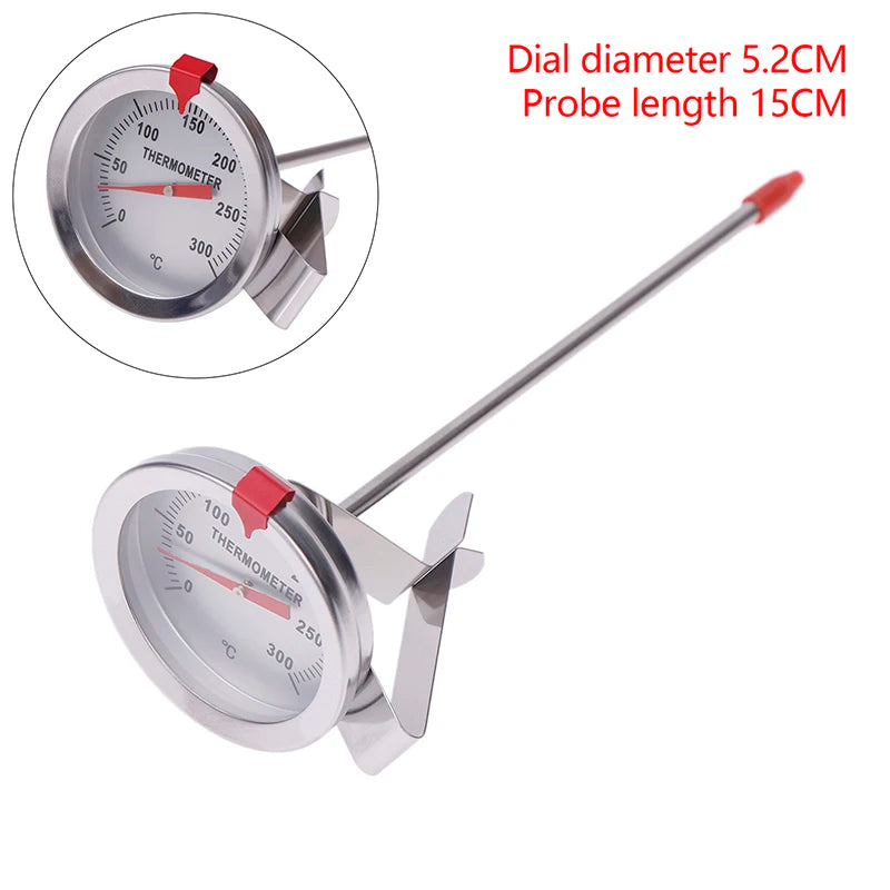 1 Pc Thermometer Kitchen Tools Probe Thermometer Milk Coffee Food Meat Gauge Stainless Steel Cooking Temperature Meter