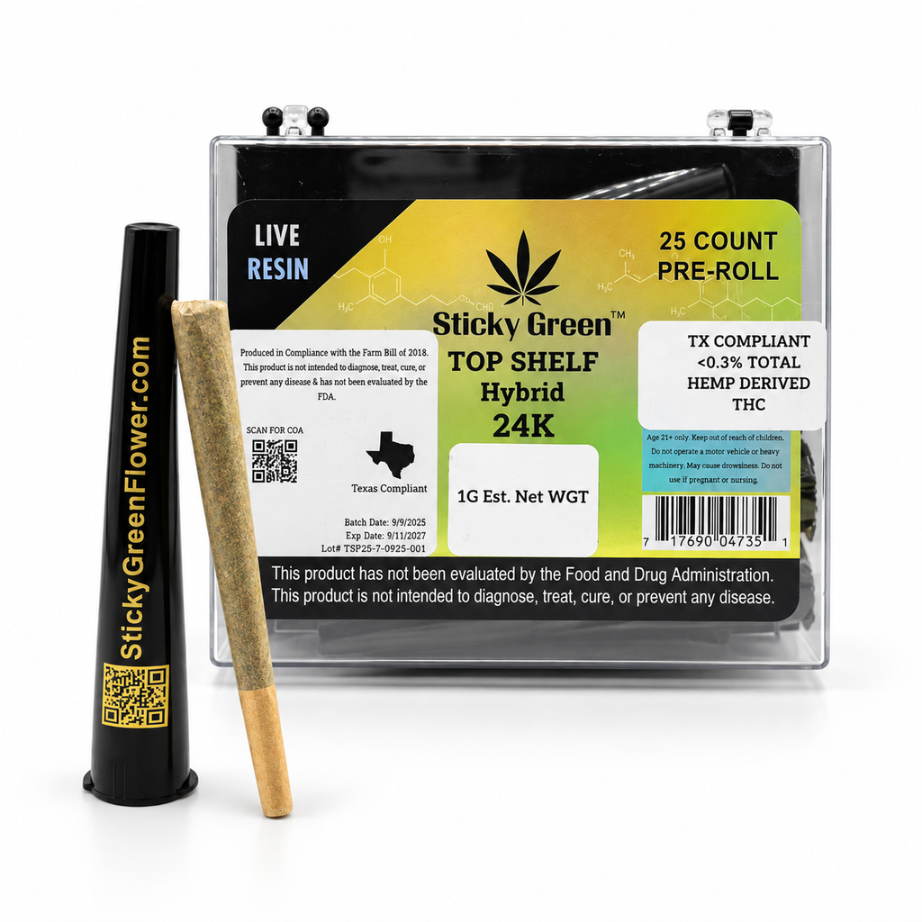 24K Hybrid Infused Top Shelf Pre Rolls (Hybrid)