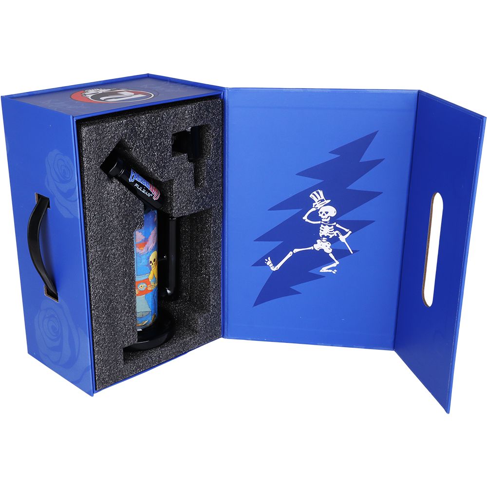 Grateful Dead x Pulsar Inside Print Water Pipe - 8.5" / 14mm F / Deadhead Dorm