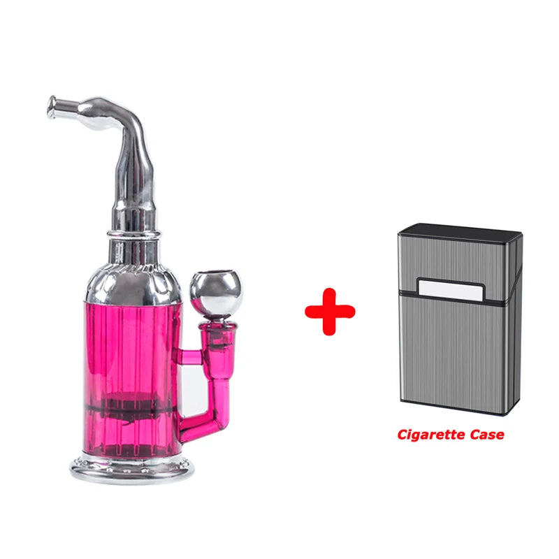 Newest Water Smoking Pipe Portable Circulation Cigarette Holder Shisha Hookah Cigarette Bottle Best Smoking Gift for Men Women