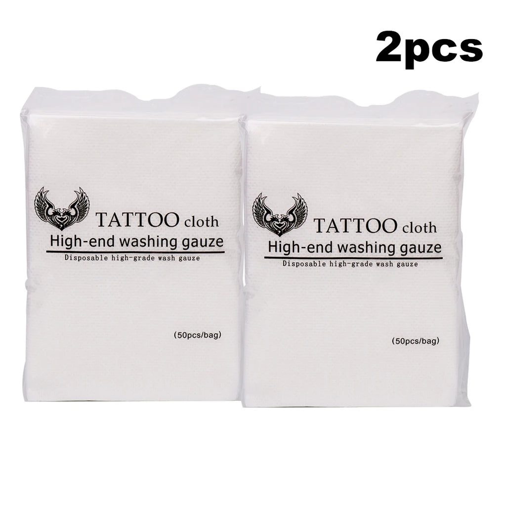1/2/3pcs Disposable Tattoo Wipe Paper  Tattoo Cloth High-end Washing Gauze Permanent Makeup Cleanig Tattoo Supplies Accessories