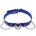 Gothic O-Ring & Chain Choker Collar