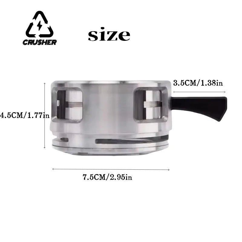 CRUSHER Metal Hookah Shisha Charcoal Holder with Handle Narguile Sheesha Water Pipe Chicha Кальян Bowls for Smoking Accessories