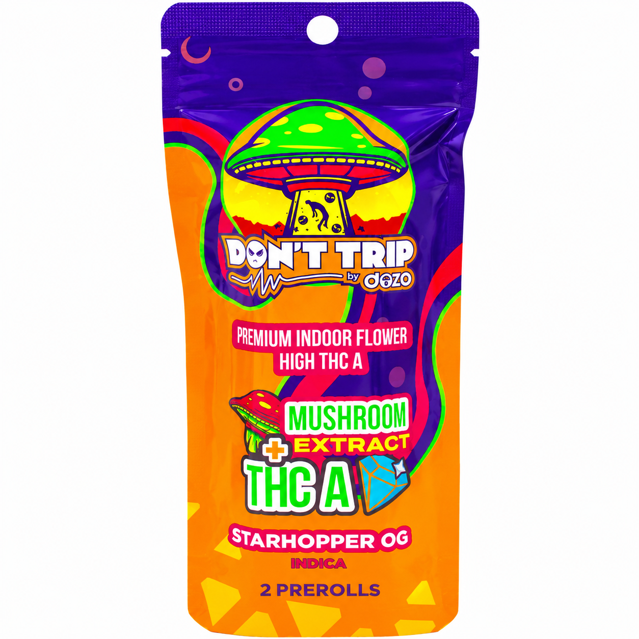 Dozo Don't Trip Mushroom Extract + THC-A Prerolls 3g