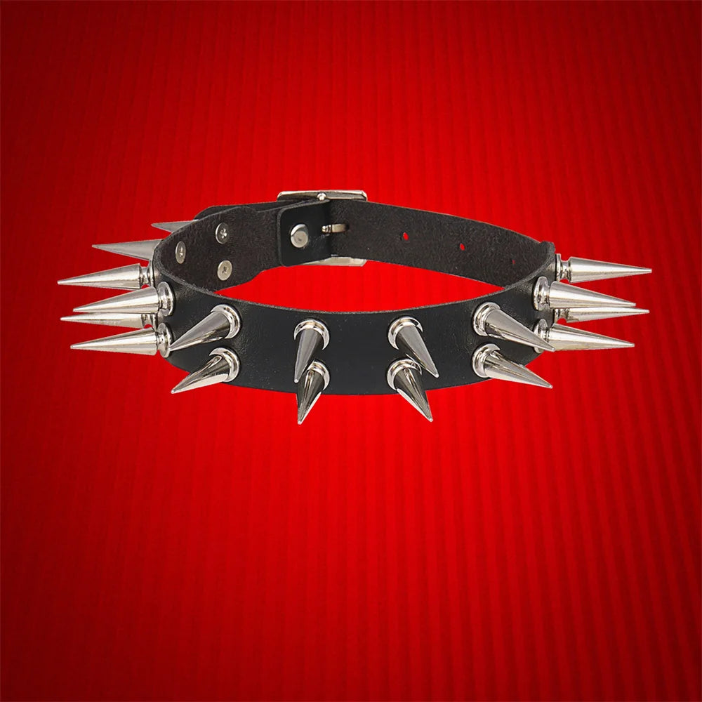 Long Spiked Choker