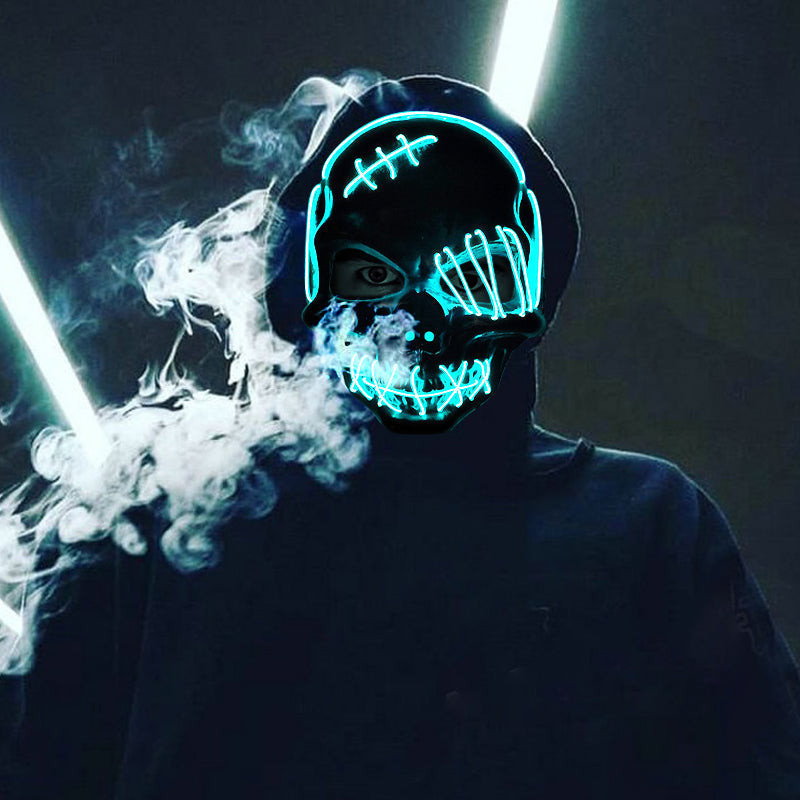 LED One-Eyed Pirate Halloween Mask