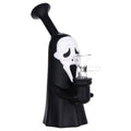 Scary Mask Silicone Water Pipe w Glass Bowl - 6.3" / 14mm F