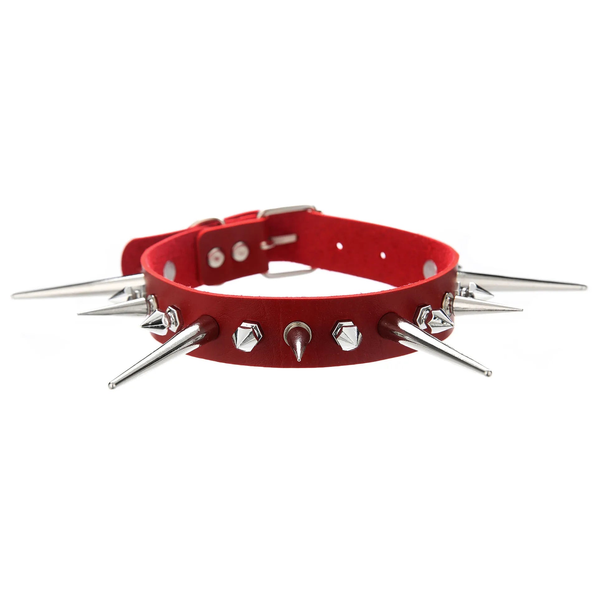 Punk Long Spike Studded Choker Collar