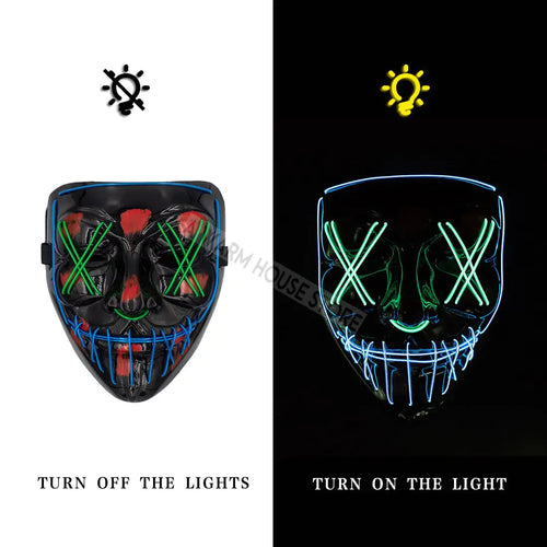 LED Halloween Mask