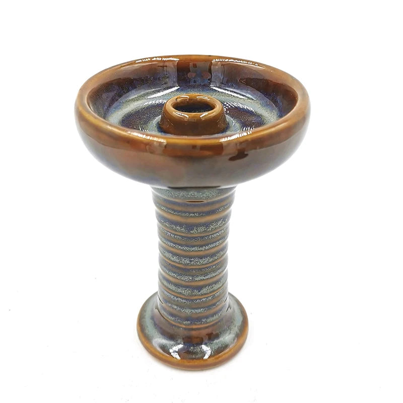 Ceramic Phunnel Hookah Bowl Funnel Hookha Flavor Cup Narguile Accessory Shisha Holder Nargila Container Nargile Parts for Burner