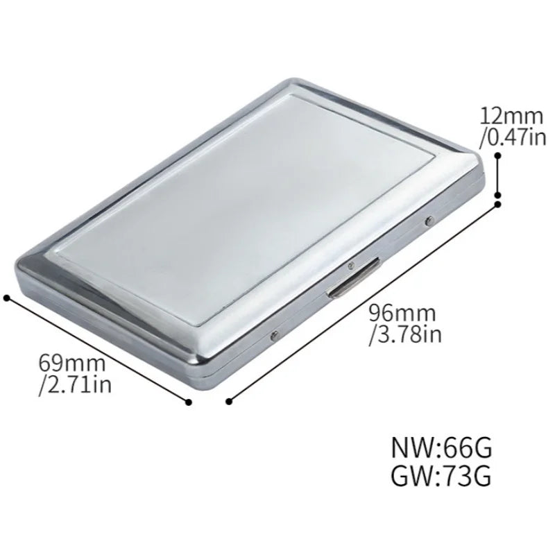 Personalized Flip Cover Coarse Metal Cigarette Case