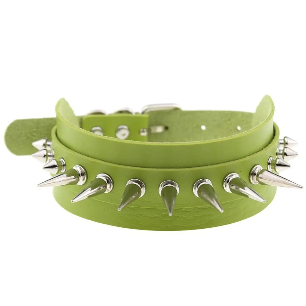 Punk Spiked Choker Collar
