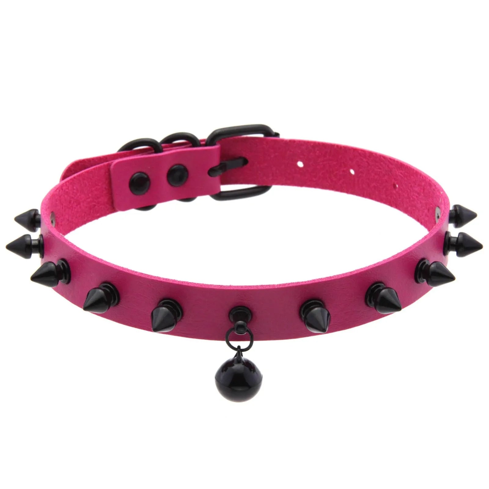 Punk Spiked Bell Choker
