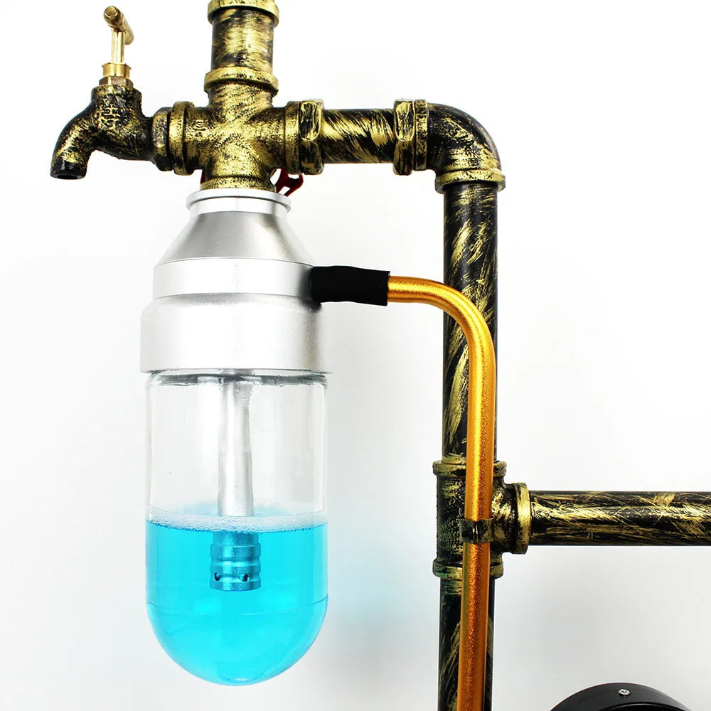 Big Metal Stem Hukka Night Club Shisha Bar Hookah Set Rechargeable LED Light Tall Chicha Narguile Hookah