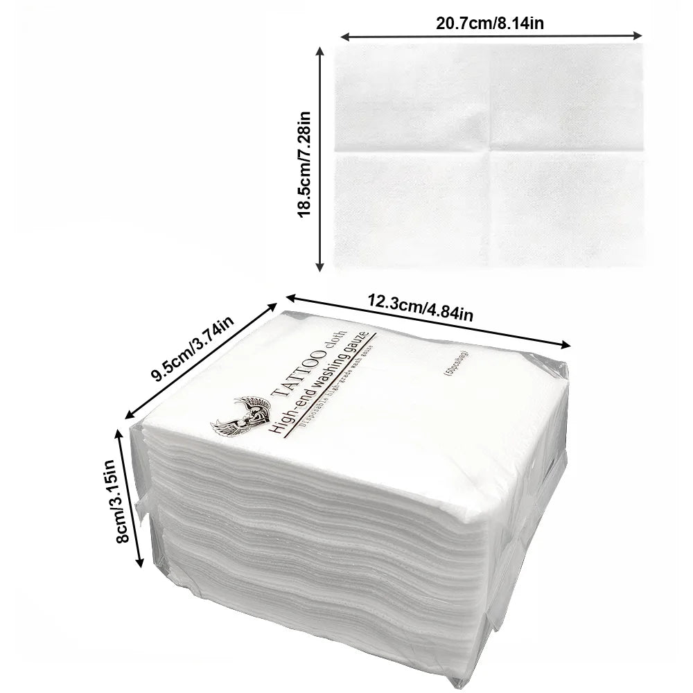 1/2/3pcs Disposable Tattoo Wipe Paper  Tattoo Cloth High-end Washing Gauze Permanent Makeup Cleanig Tattoo Supplies Accessories