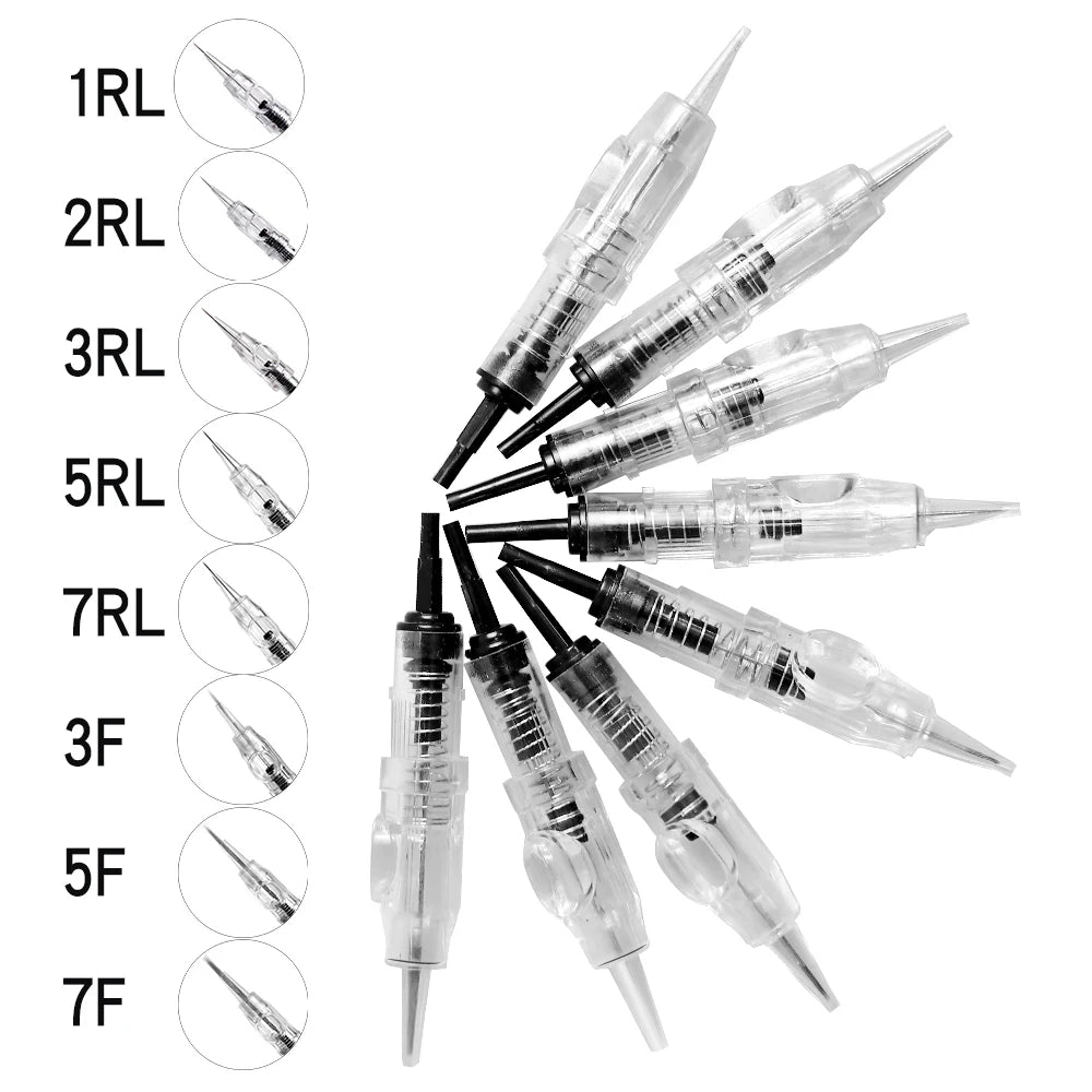 20Pcs Sterilized Tattoo Cartridge Needles 0.30MM PMU Permanent Eyebrow