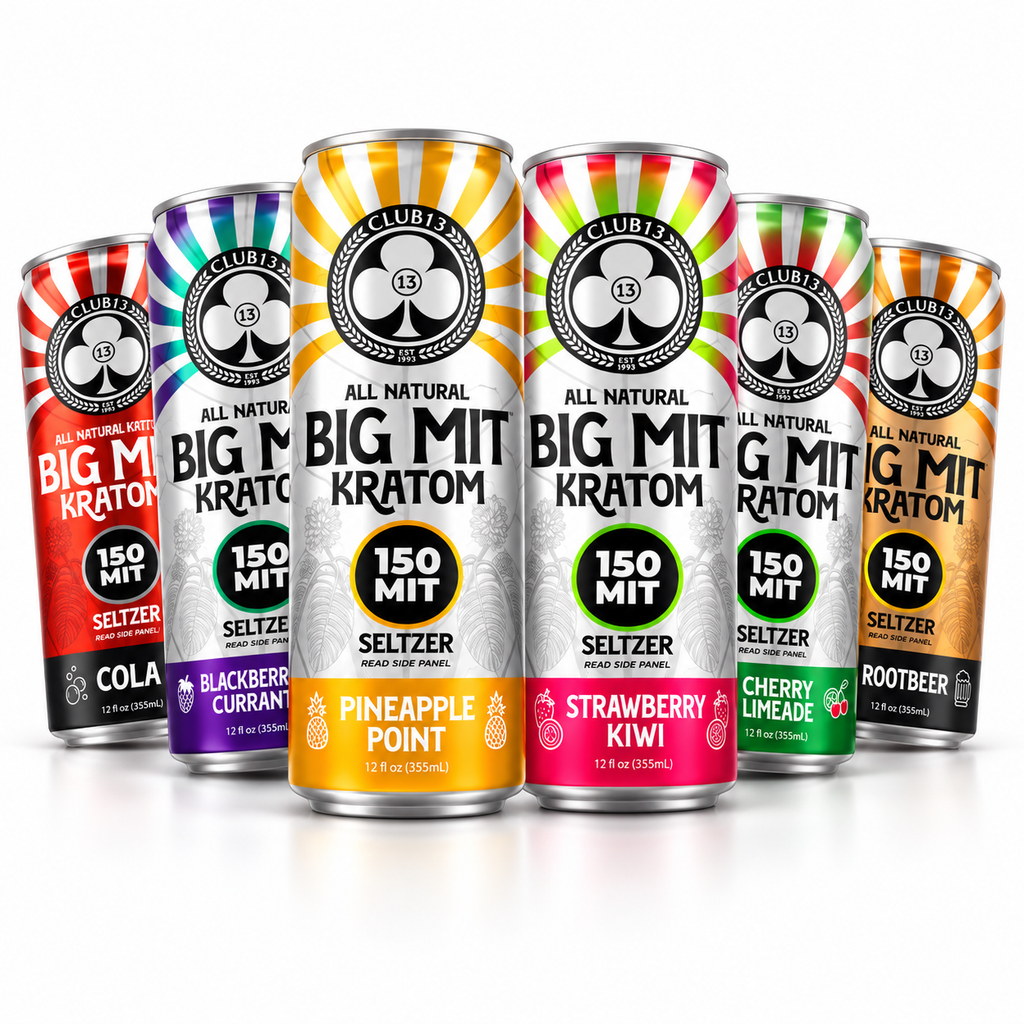 Club13 BIG MIT Kratom Seltzer 150 MIT – 12oz Single Can