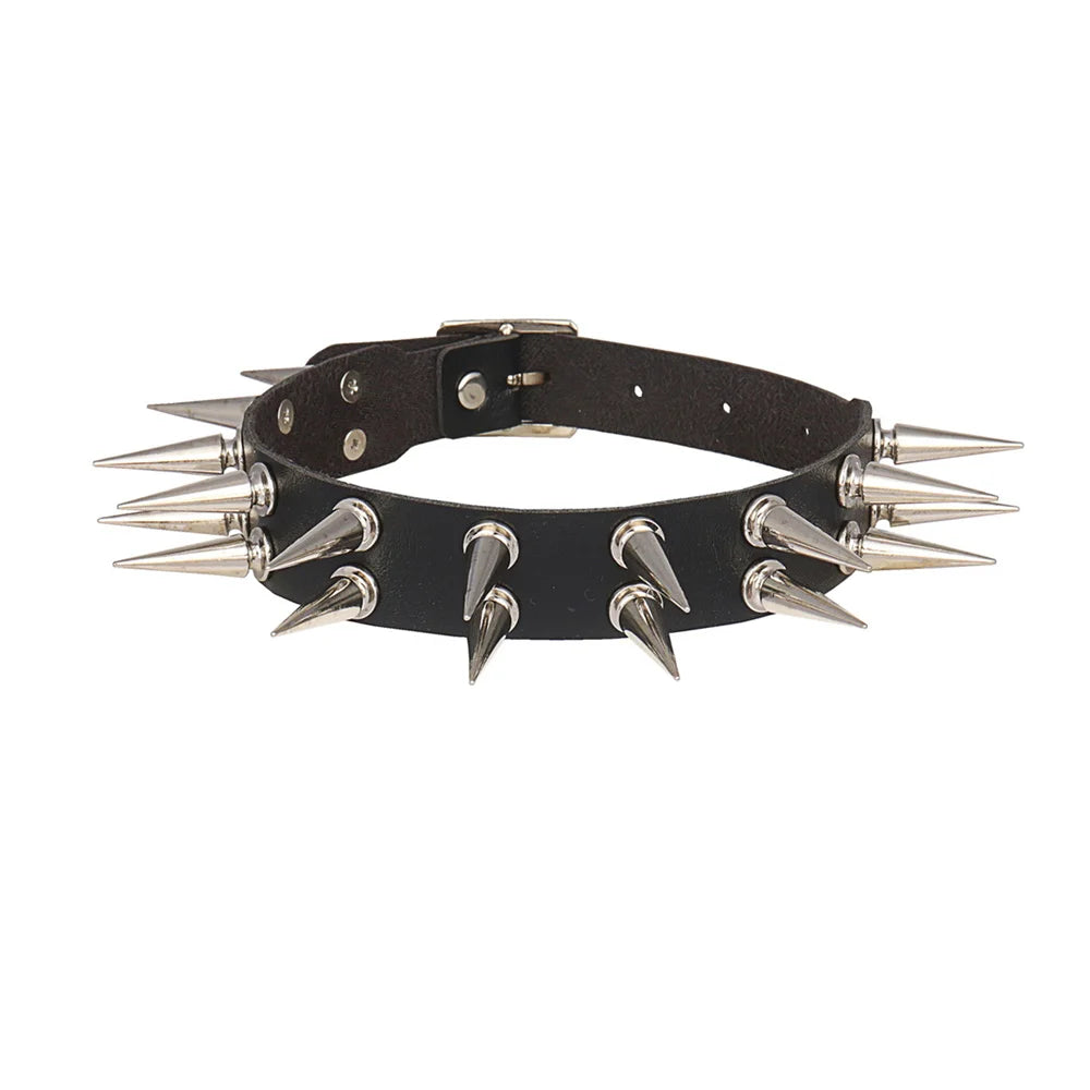 Long Spiked Choker
