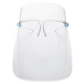 Reusable Plastic Face Shield with Glasses