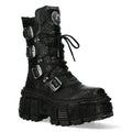 Men’s Gothic Buckle Chunky Platform Combat Boots