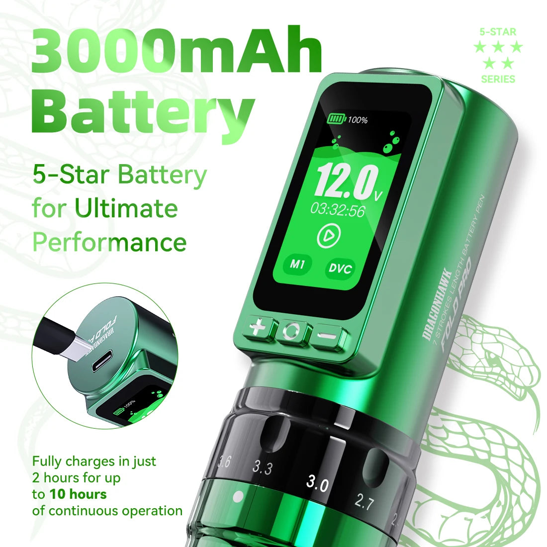 Dragonhawk Body Art Rotary Machine