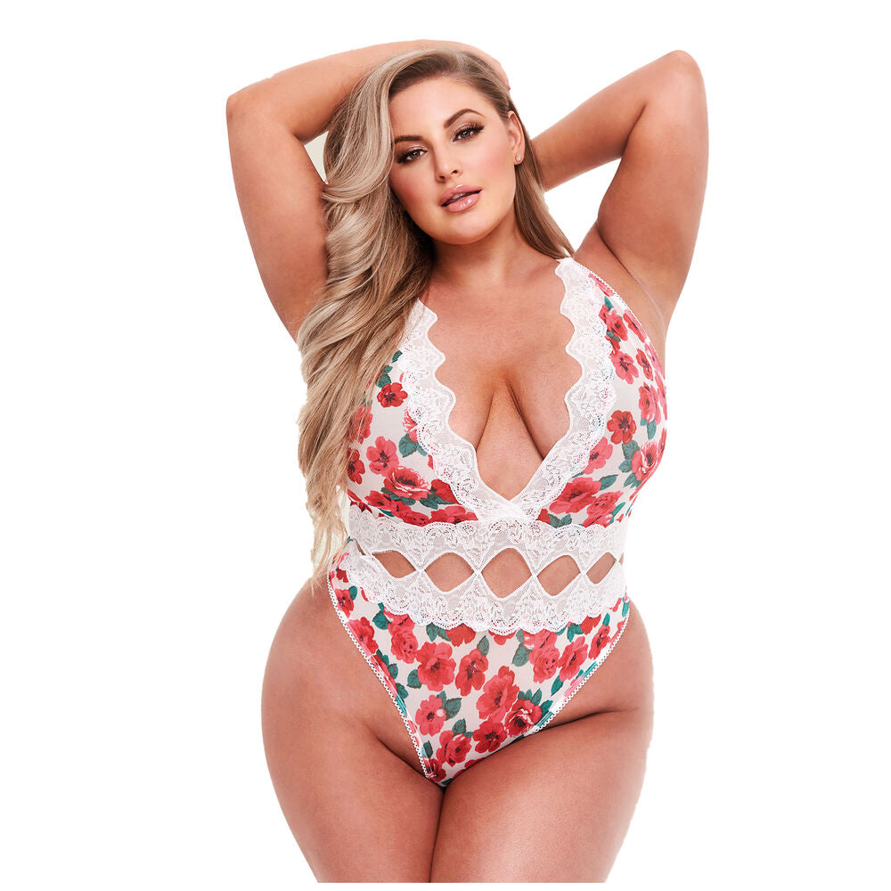 Leotard Baci Lingerie Floral & Lace