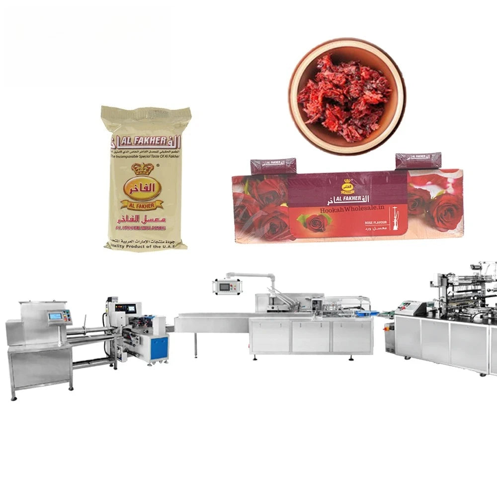 50g 100g 250g Full-automatic Cellophane Bags Molasses Hookah Shisha Tobacco Packing Machine
