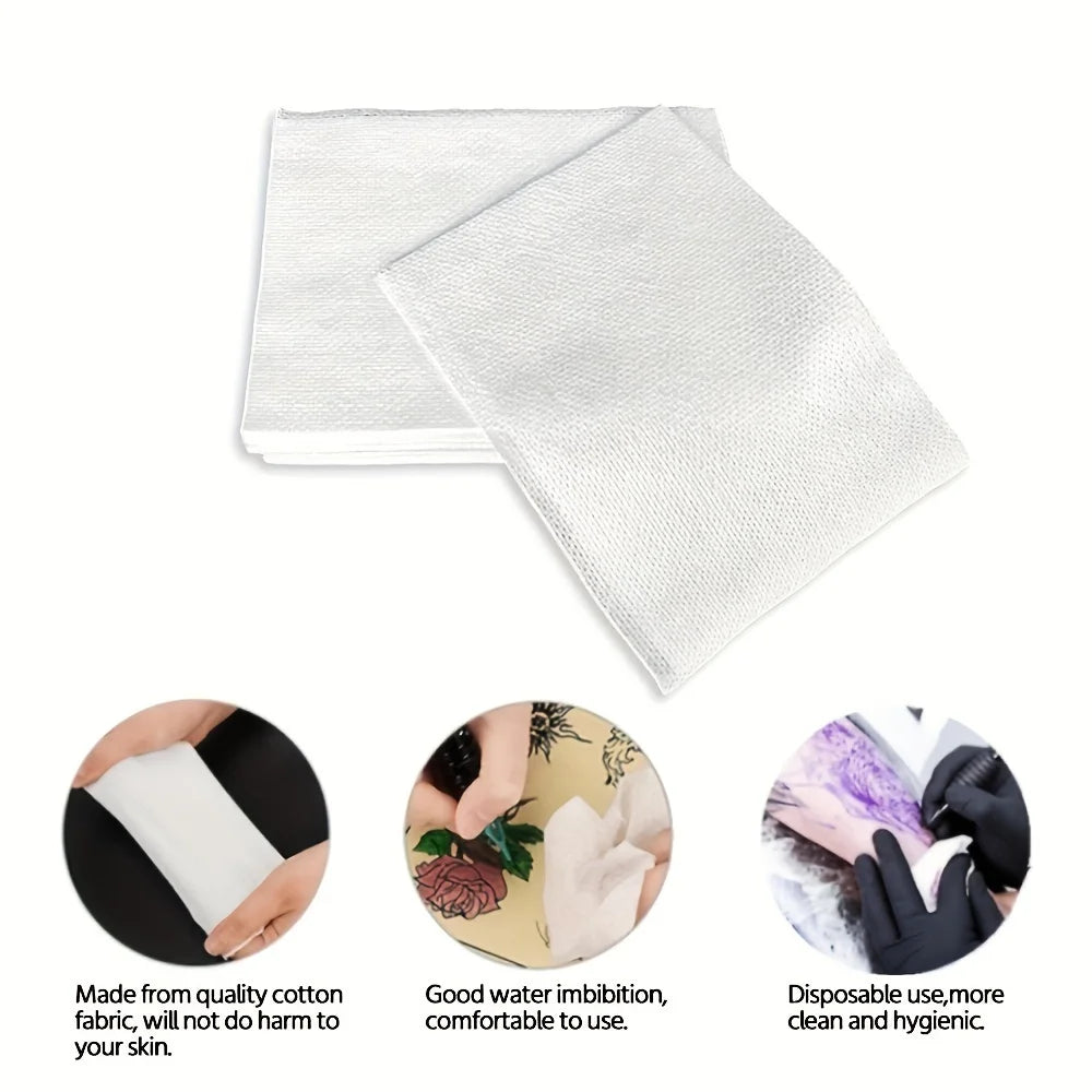1/2/3pcs Disposable Tattoo Wipe Paper  Tattoo Cloth High-end Washing Gauze Permanent Makeup Cleanig Tattoo Supplies Accessories