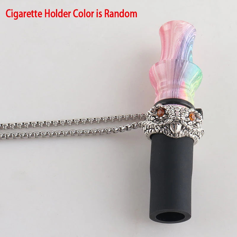 Arabian Hookah Mouthpiece Set with Necklace Fashion Animal Hookah Shisha Combination Resin Cigarette Holder Hookah Accessories
