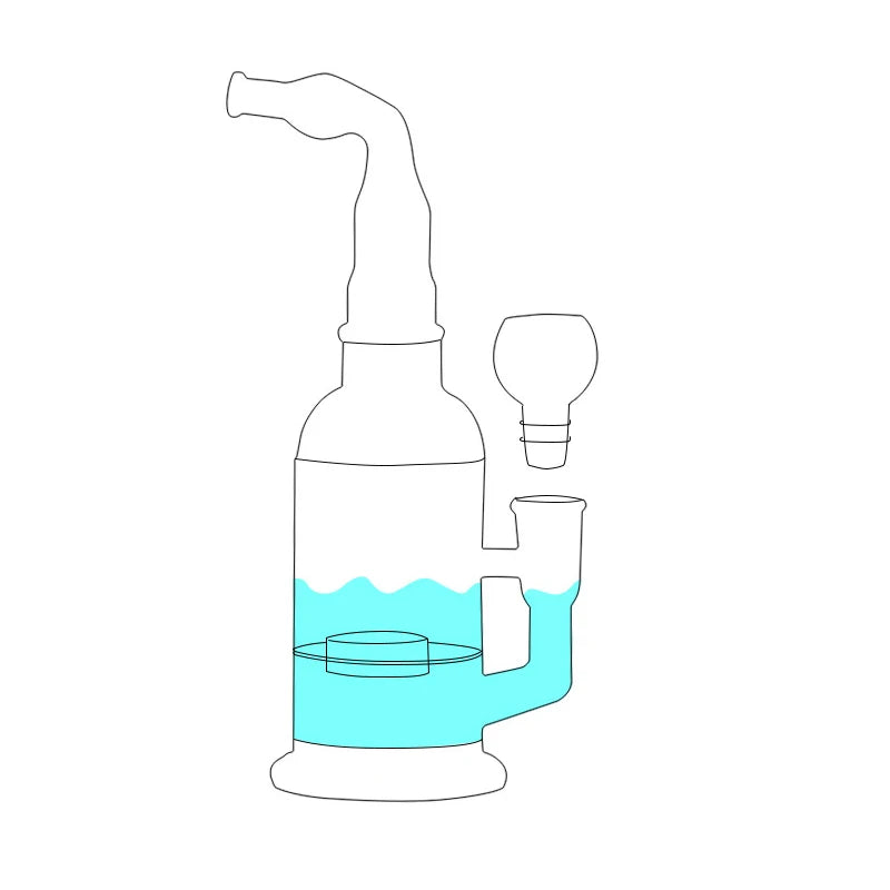 Newest Water Smoking Pipe Portable Circulation Cigarette Holder Shisha Hookah Cigarette Bottle Best Smoking Gift for Men Women