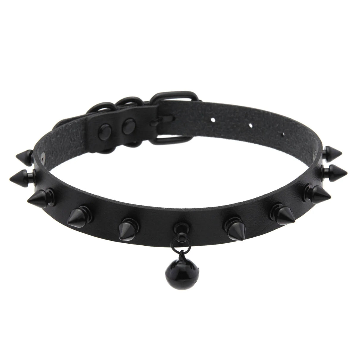 Punk Spiked Bell Choker