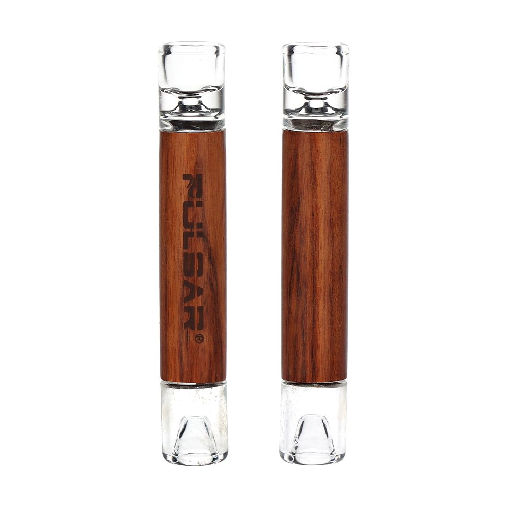 12CT DISPLAY - Pulsar Grove Glass & Wood One Hitter - 4"