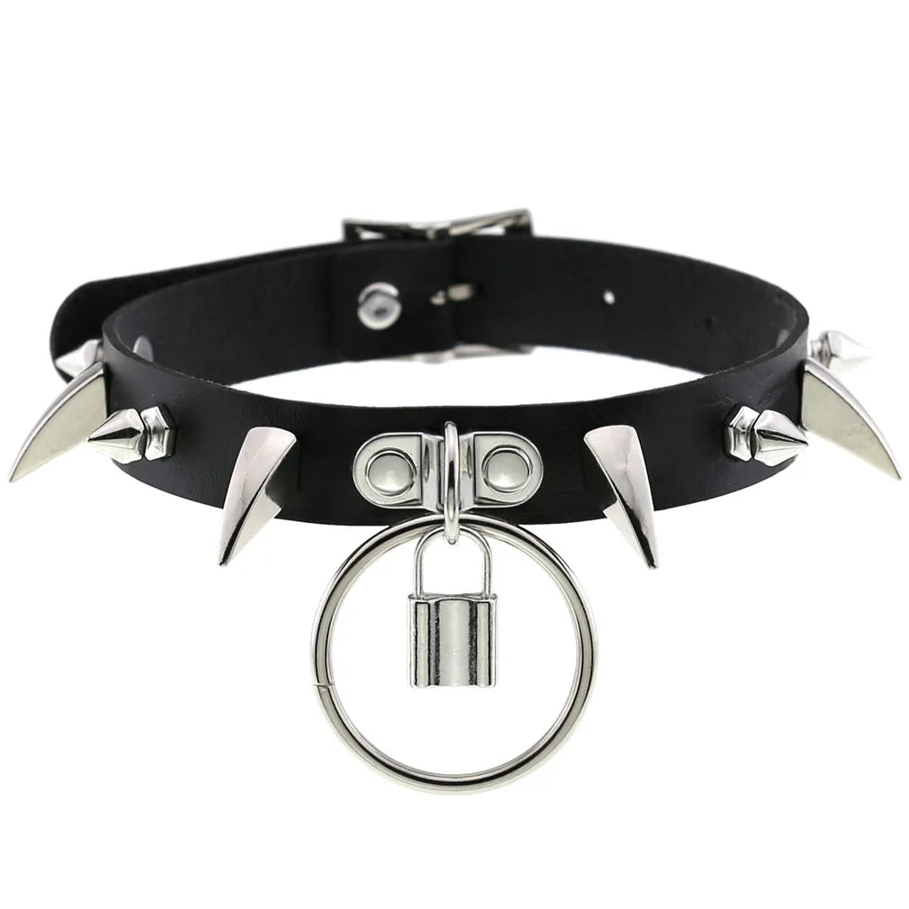 Gothic Punk Spike & Chain Choker Collection