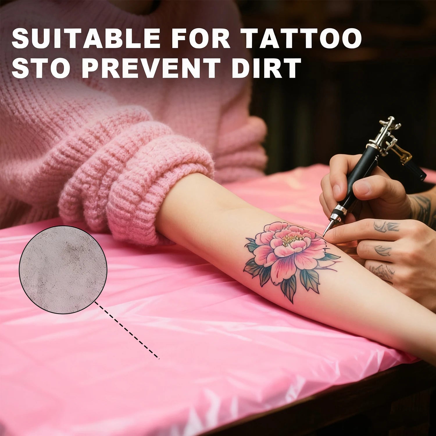 10 Pcs Two-color Tattoo Bed Chair