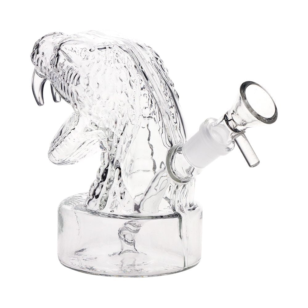 BUNDLE - SeshGear Striking Snake Glass Water Pipe - 4.75" / 14mm F / Assorted Colors 3ct