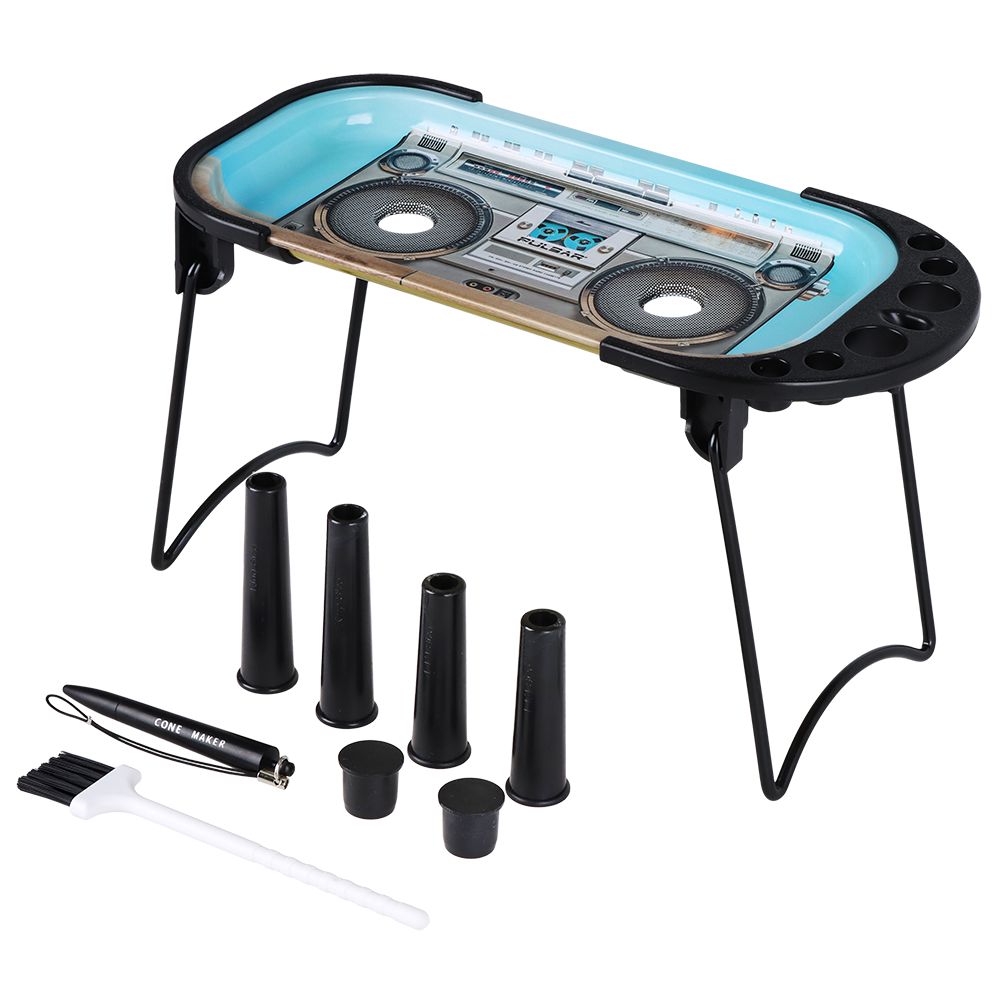 6CT DISPLAY - Pulsar Elevated Cone Rolling Tray Console - 9.25"x4.25" / Assorted Designs