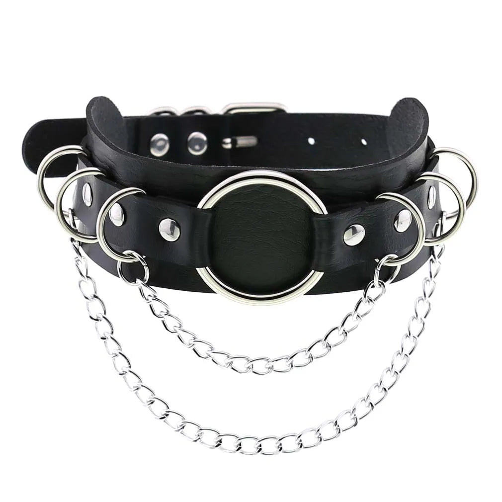 Gothic Punk Spike & Chain Choker Collection