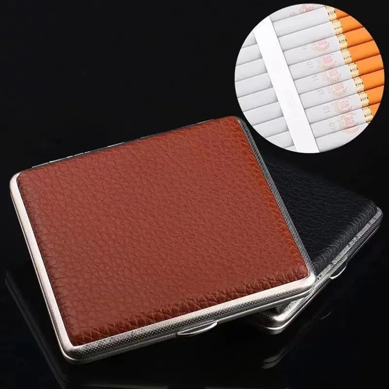 Metal Cigarette Case 20pcs Leather