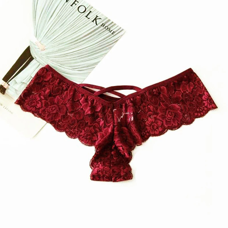 4 Pack Sexy Lace Underwear Lingerie Panties G-String Brief Thong