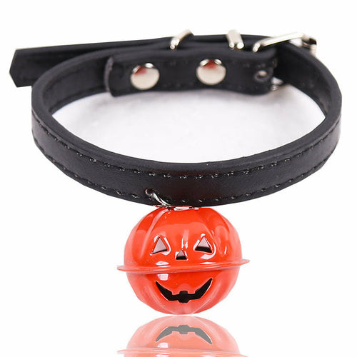 Halloween Pumpkin Pet Bell Collar