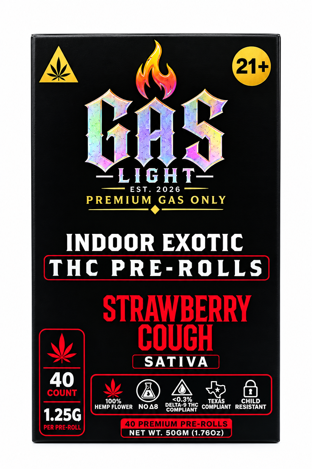 Gas Light Indoor Exotic THC Pre-Roll – 1.25 g