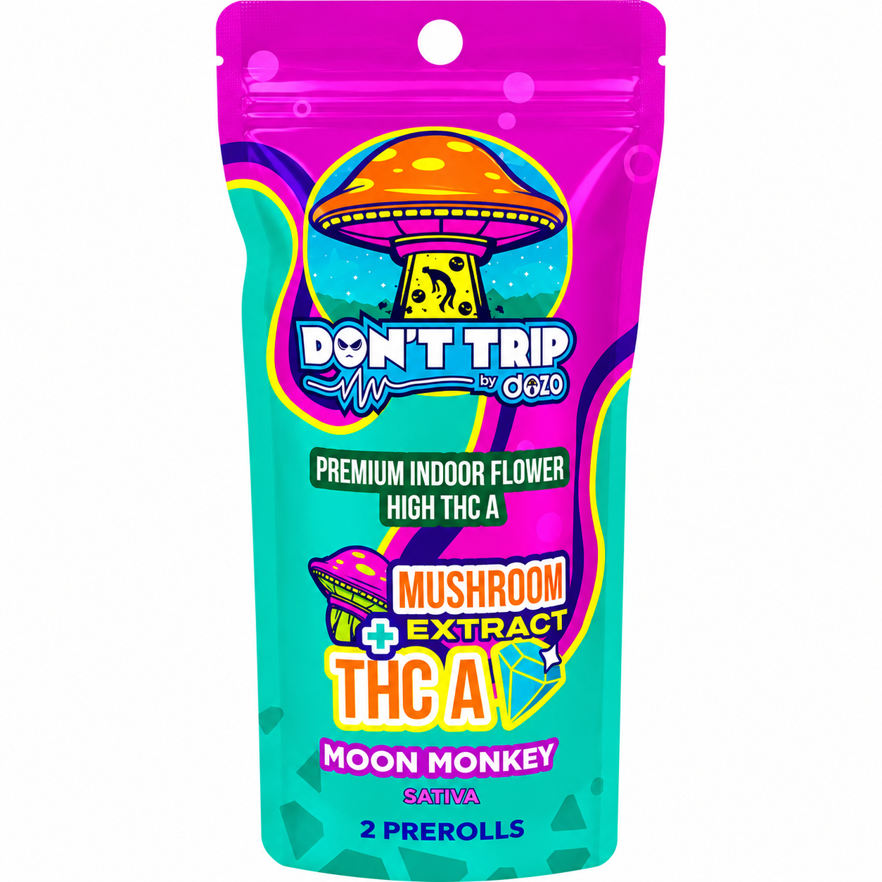 Dozo Don't Trip Mushroom Extract + THC-A Prerolls 3g