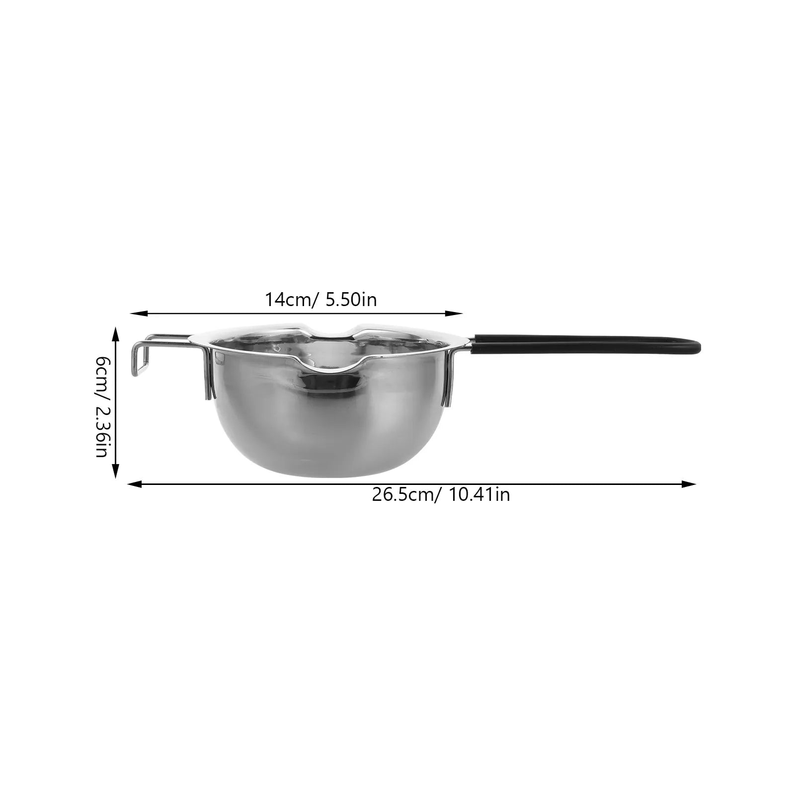 304 Stainless Steel Chocolate Melting Pot Double Boiler Butter Cheese Caramel Warmer Baking Cooking Tool Drip Spout Non Slip