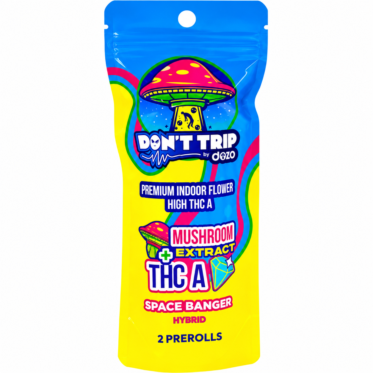 Dozo Don't Trip Mushroom Extract + THC-A Prerolls 3g