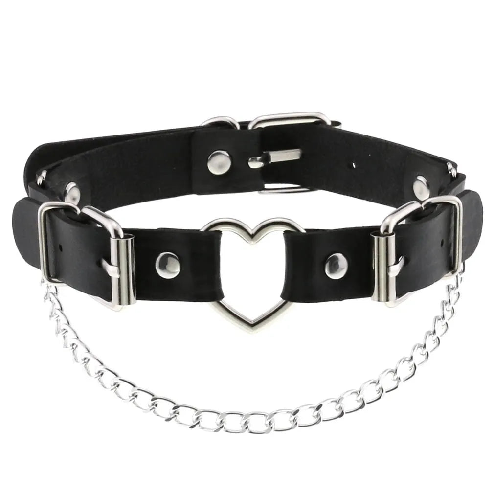 Gothic Punk Spike & Chain Choker Collection