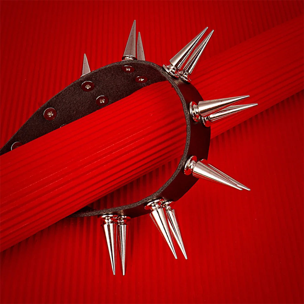 Long Spiked Choker