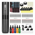 Wireless Rotary Tattoo Machine Pen Kit Tattoo Ink with Tattoo Cartridge Needles 3RL 5RL 7RM 9RM Professional Permanent Makeup