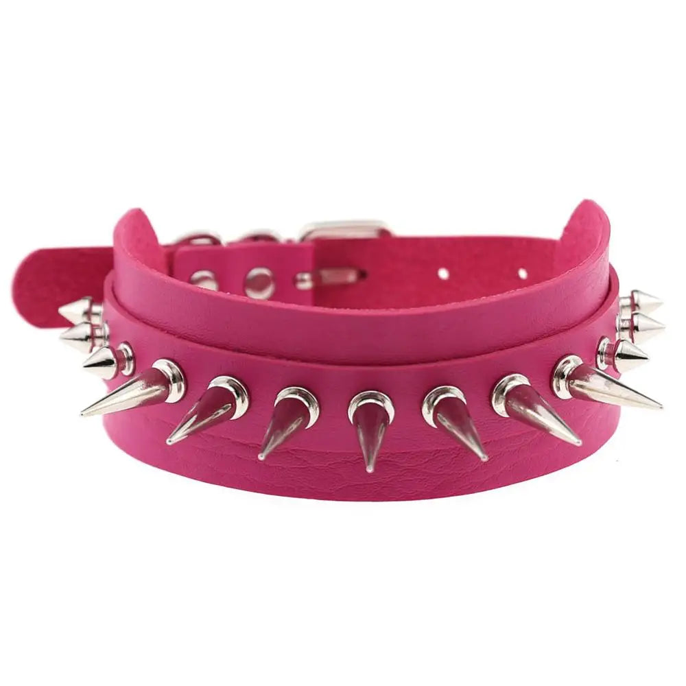 Punk Spiked Choker Collar
