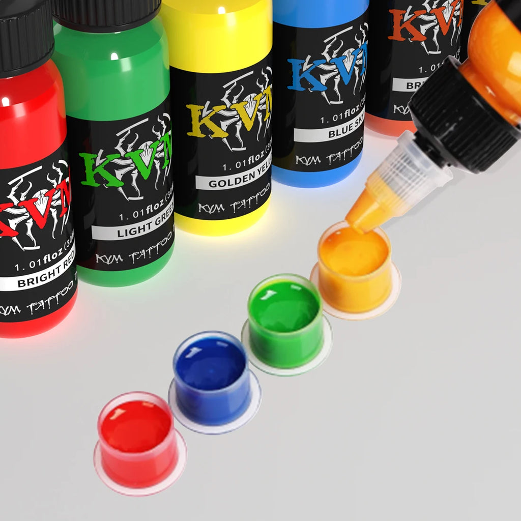 14Colors 1/oz Tattoo Ink Pigment Body Color Drawing Art Tattoo Ink