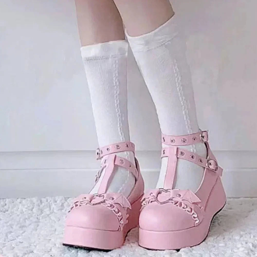 Heart Buckle Wedges